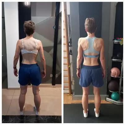 I met Nikoletta in October 2019 as a new member of a gym. I had had a knee injury as a teenage when I was playing ice hockey and more recently some lower back issues although then I didn’t realise what was causing the issues. At first, I didn’t realise how lucky I was or how limited knowledge I had about the Functional Patterns approach. Despite swimming regularly, I had very little body strength and many of Nikoletta’s early exercises were aimed at my problems. After just a few weeks, I realised that my body was changing and becoming stronger and my posture was improving (I had not realised just how bad it was!). During lockdown, we continue online training but in the winter and spring of 2022, when I had a fellowship in U.S, it was not possible for me to keep training together. In June of 2022, Nikoletta and I started working again. By September of 2022, I was swimming as fast as I had fifteen years before! Nikoletta and I have been particularly working on my posture (as a scholar, I sit too much at a computer!) The improvement in my posture since May 2023 has been really noticeable! I also feel generally stronger, without any pain on the knee or lower back and I am regularly swimming faster. Thank you Nikoletta!